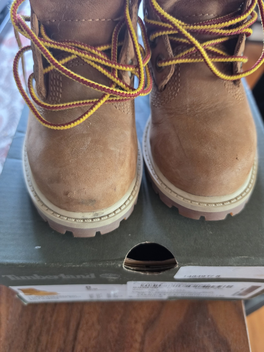 Timberland Kids' Brown Premium Leather Waterproof Boots - Picture 5 of 8